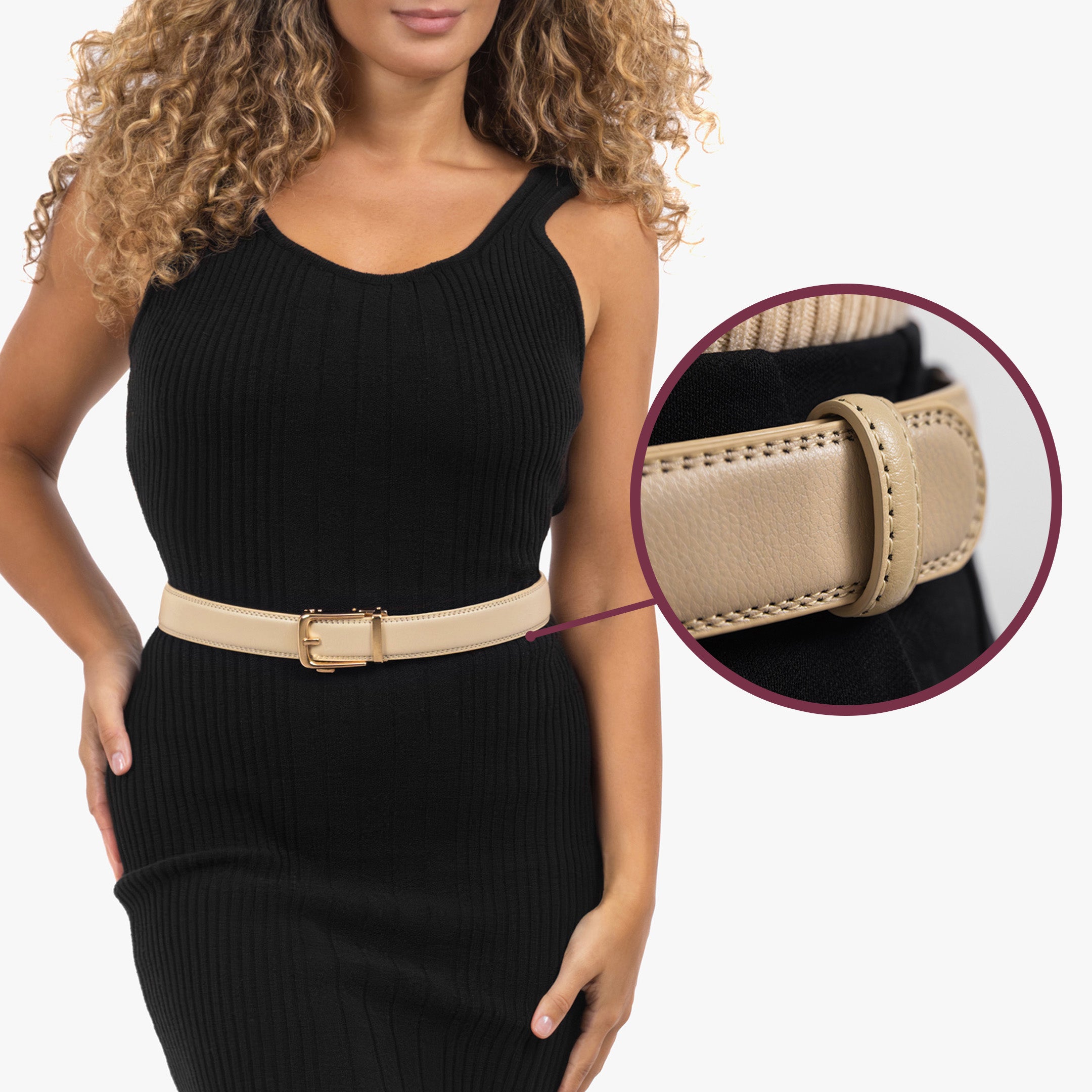 Classic Belt – Beige (vegan)
