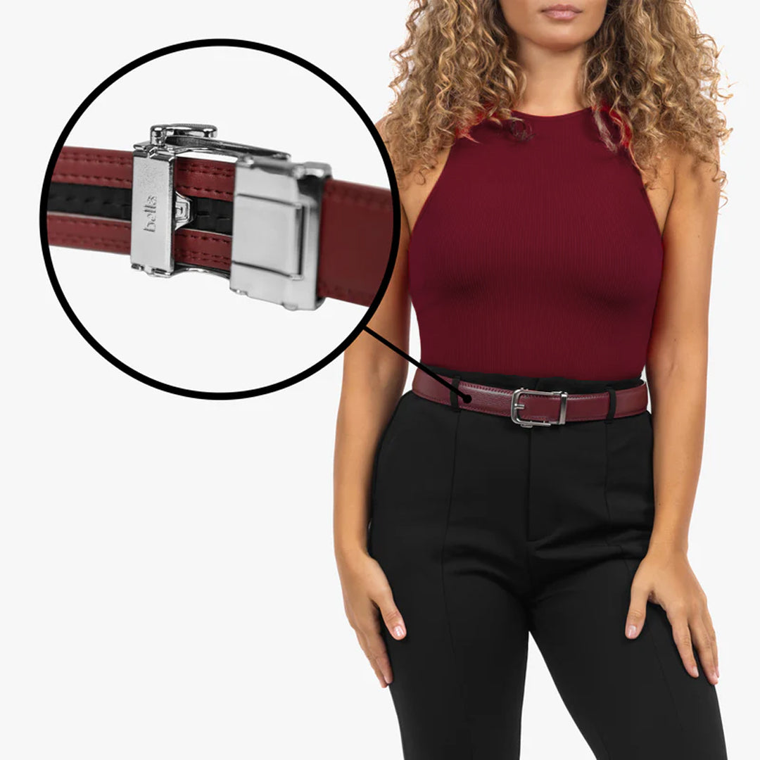 Classic Belt - Bordeaux (vegan)