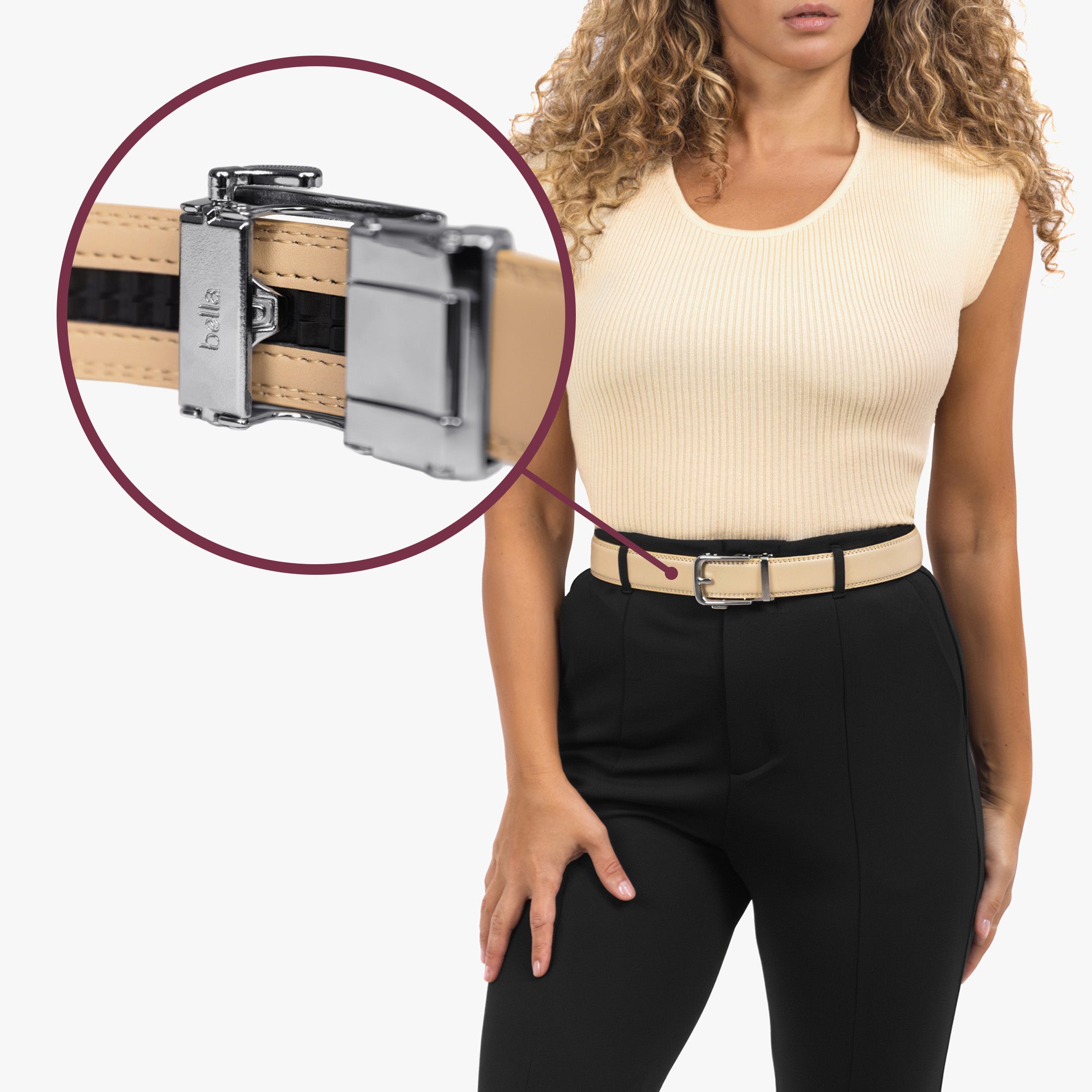 Classic Belt – Beige (vegan)