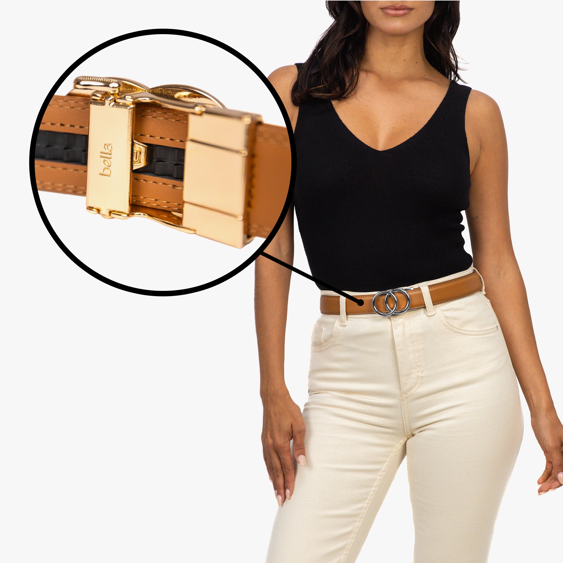 Modern Belt - Cognac (vegan)