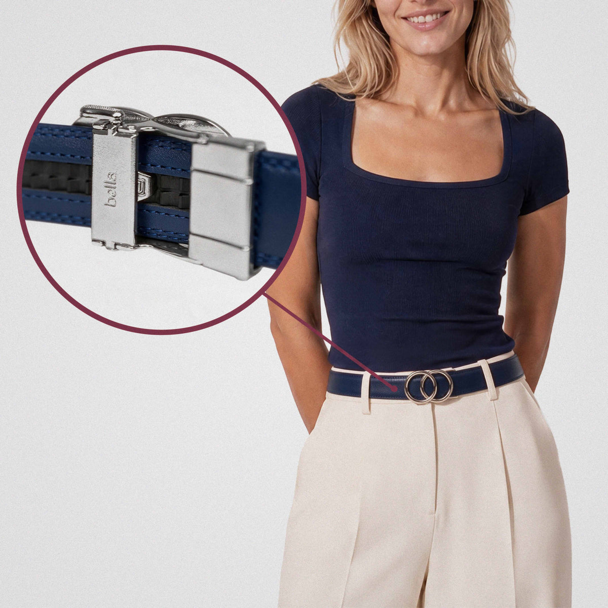Modern Belt - Marineblauw