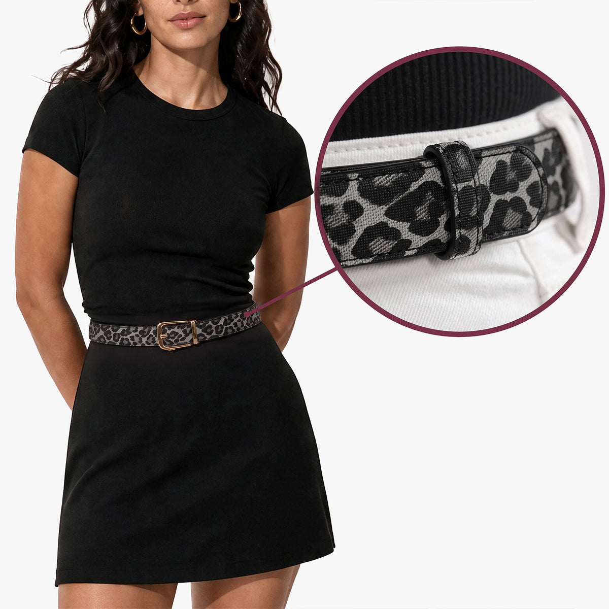 Classic Belt - Leopard Zwart